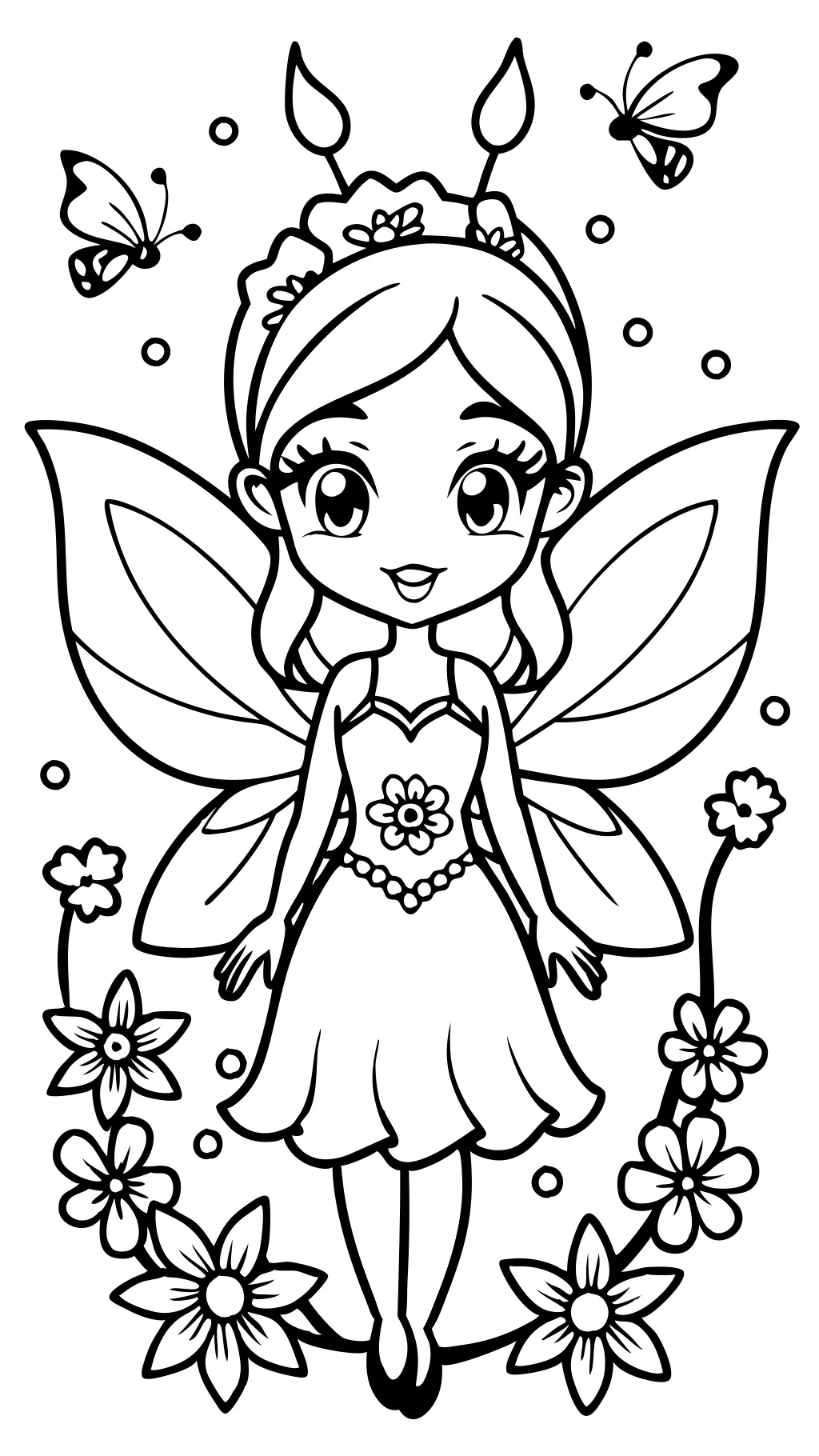 fairy coloring pages free